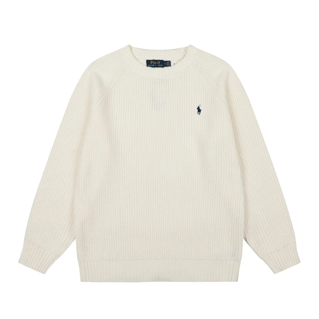 P220 Top quality" Style number: DS812# (not off the shelves all year round) [Ralph Lauren round neck piqué knitted sweater with war horse embroidery on the front and back] ✅Ralph Lauren classic basic versatile round neck pullover sweater for men and women ✅Main supply platform live broadcast Wholesale entity Replenish if out of stock Not removed from the shelves ✅ZP quality 1:1 version Scan the code to enter the GF website Counter quality ✅Detailed quality The only one in Guangzhou Imported quality cotton yarn Mainly high-end, cost-effective, good quality needless to say ✅The version is restored to the original order, the maximum size can be worn up to 200 pounds, loose, comfortable and stress-free ✅The upper body is simple and easy to match, ootd must-have style, good-looking clothes are never picky, a must-have item in the wardrobe is recommended. Size: S-XL Color: White, gray, khaki, navy blue, brown, burgundy, black with white label, black with red label